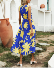 Maple Leaves Fall Midi Dress - Image 2