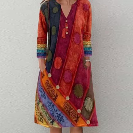 Unique Charm Retro Midi Dress