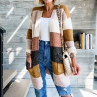 Seasonal Must-have Color Contrast Outerwear - Image 2