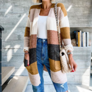 Seasonal Must-have Color Contrast Outerwear